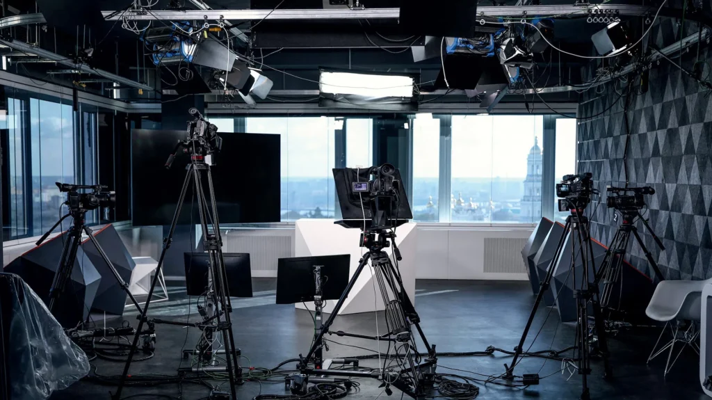 Plateau de tournage - année 80